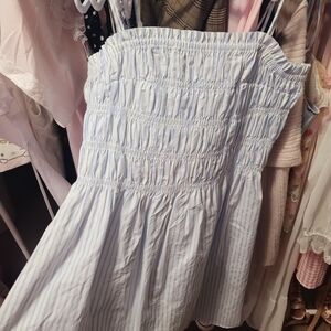 NWOT Blue and White Striped Dress